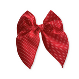 Red and White Polka Dot Willow Bow | Mini, Midi and Oversized