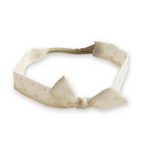 Ivory Swiss Dot Knot Headband