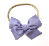 Lavender Pinwheel | Clip or Nylon | Pigtails
