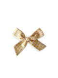Woven Yellow Check Schoolgirl | Clip or Nylon