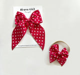 Red Heart Willow Bow | Mini, Midi and Oversized