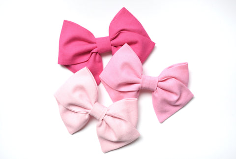 Folded Sailor Ombré Pink Bundle set of 3