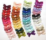 Schoolgirl Bows | Clip or Nylon | Pigtail Sets