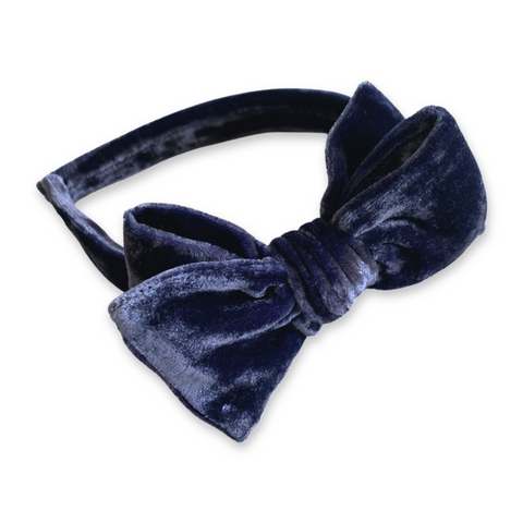 Yuletide Silk Velvet Headband Bow