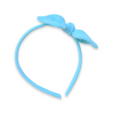 Aqua Double Gauze Knot Headband Bow