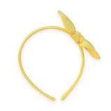 Sunny Yellow Double Gauze Knot Headband Bow