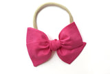 Bright Pink Pinwheel | Clip or Nylon | Pigtails