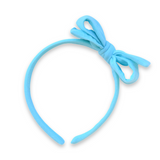 Aqua Double Gauze Headband Bow