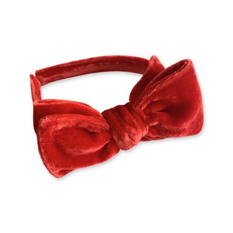 Stocking Silk Velvet Headband Bow