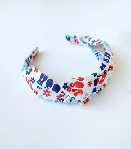 USA Knot Headband